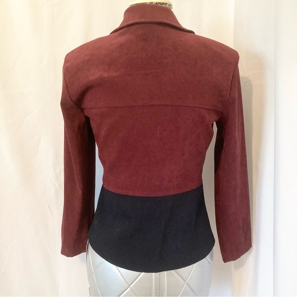 R & K Petite Color Block Jacket 8P - Picture 3 of 5